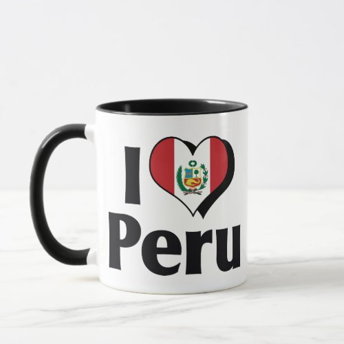 I Love Peru Flag Mug
