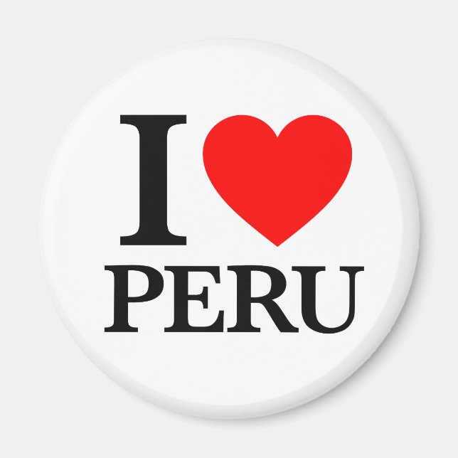 I Love Peru Magnet (Front)