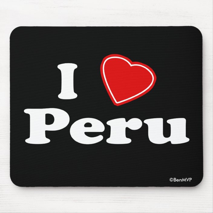 I Love Peru Mousepad