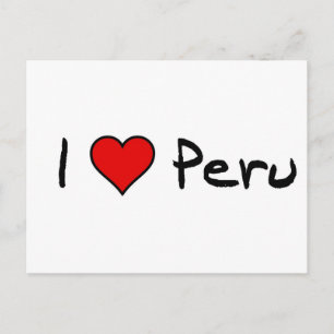 I Love Peru Postcard