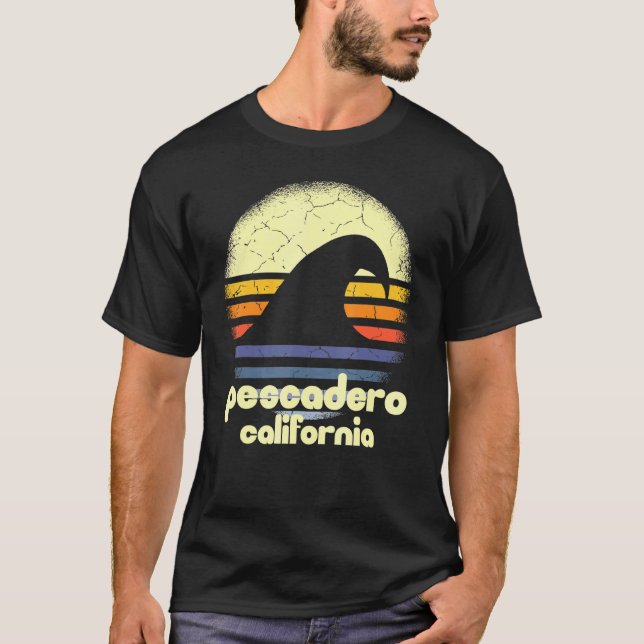 I Love Pescadero Beach California Ocean Wave CA T-Shirt (Front)