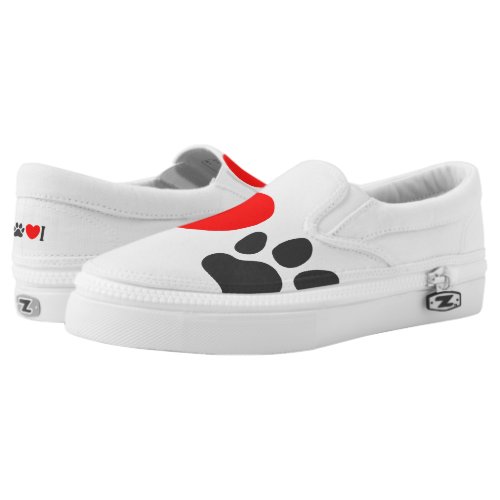 I love pet _ Choose background color Slip_On Sneakers