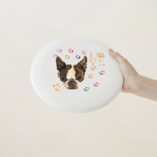I Love Pets Dog Frisbee Cute Puppy