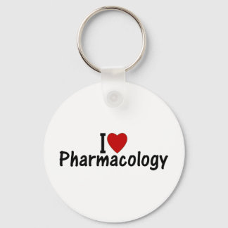 I Love Pharmacology Keychain