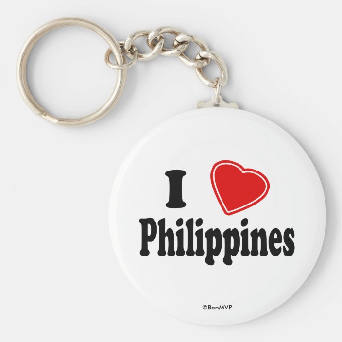 I Love Philippines Key Chain