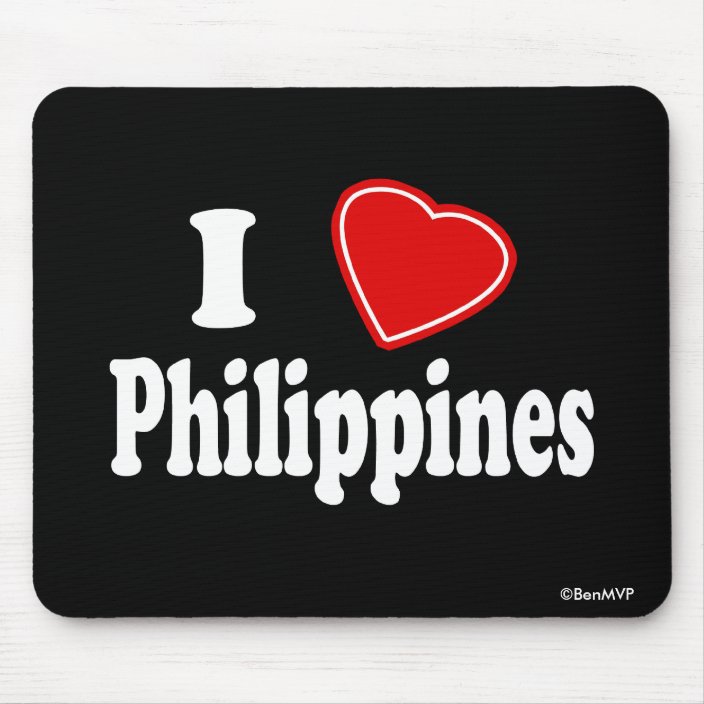 I Love Philippines Mouse Pad
