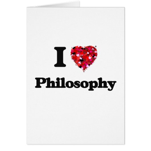 I Love Philosophy Cards (Front)