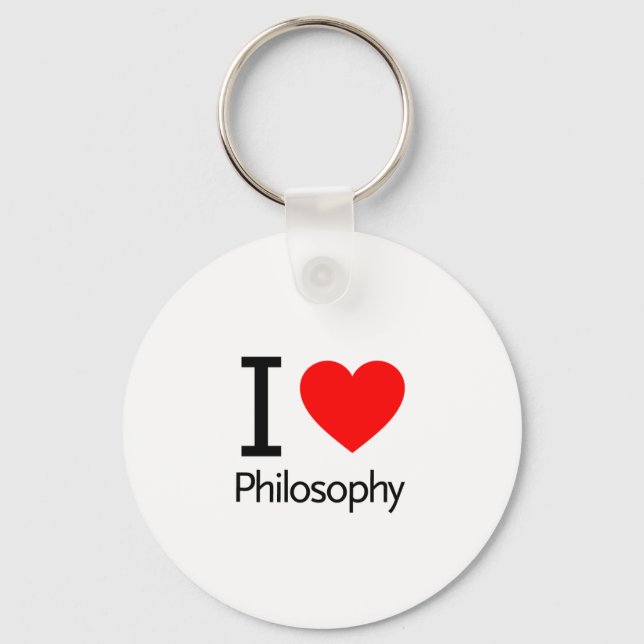 I Love Philosophy Keychain (Front)