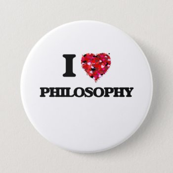 I Love Philosophy Pinback Button by giftsilove at Zazzle