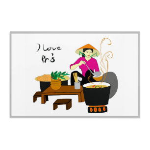 I love pho (Traditional Vietnamese soup) Acrylic Print