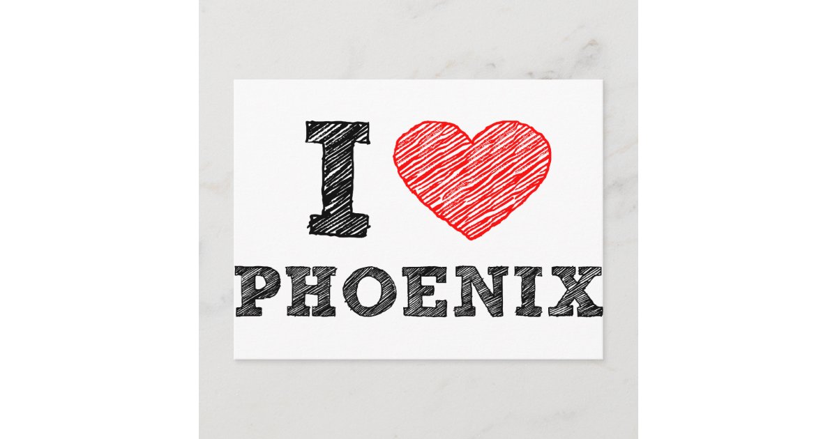 I Love Phoenix Postcard Zazzle 0344