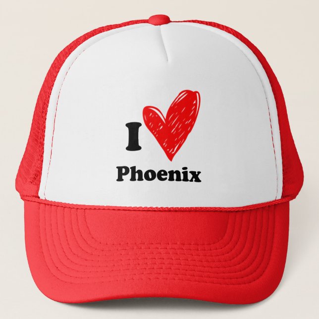 I love Phoenix Trucker Hat (Front)