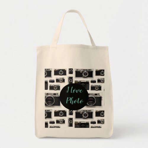 I Love Photo Old Vintage Cameras Tote Bag