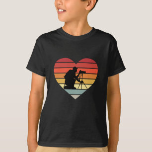 I Love Photographing Vintage Heart T-Shirt
