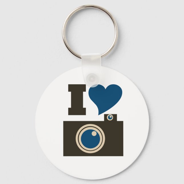 I Love Photography Keychain (Front)