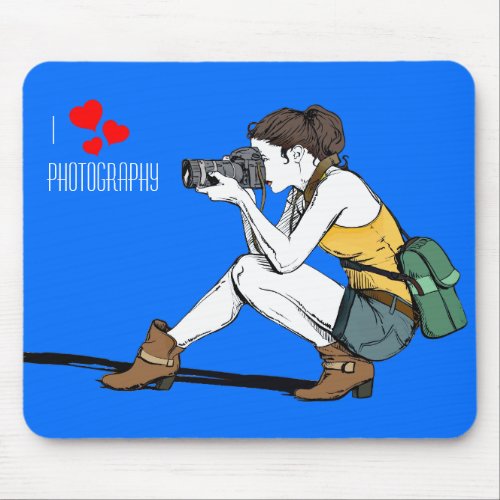 I Love Photography Mousepad