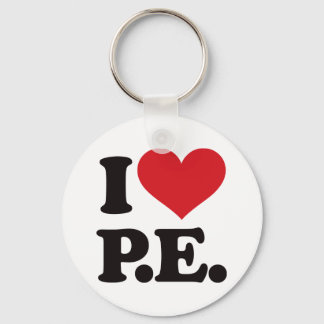 I Love Physical Education! Keychain