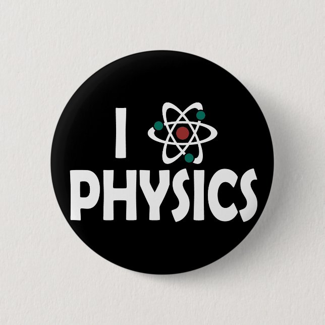 I Love Physics Button (Front)
