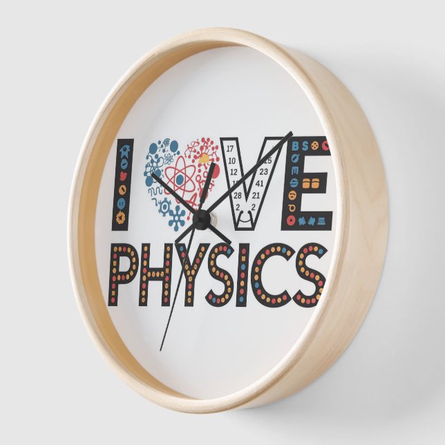 I LOVE PHYSICS CLOCK (Angle)