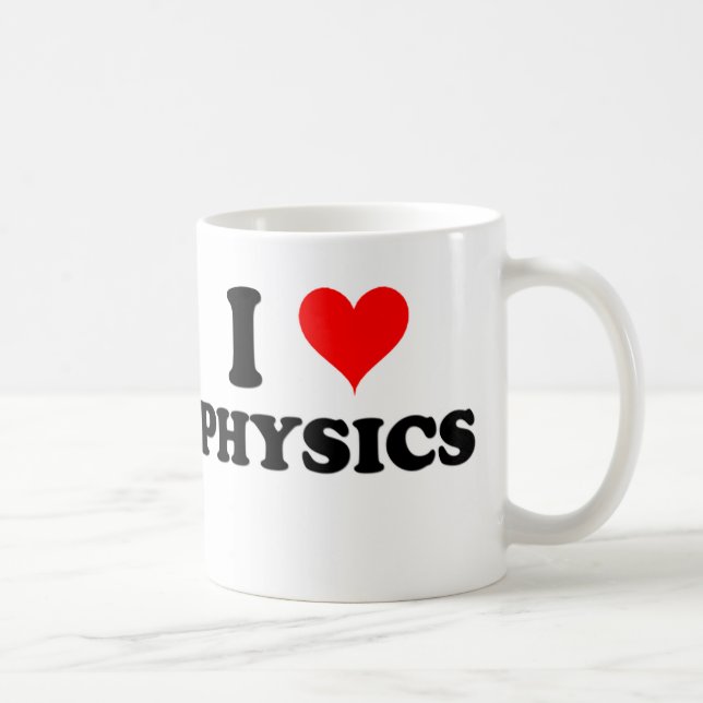I Love Physics Coffee Mug (Right)