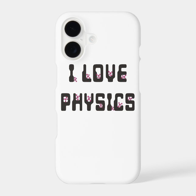 I love Physics Iphone Case (Back)