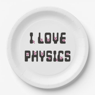 I love Physics Paper Plates