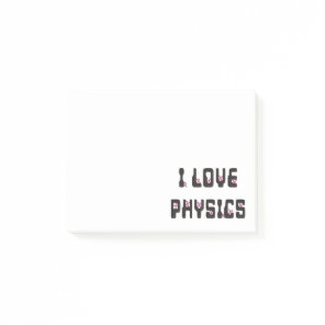 I love Physics Post-it Notes