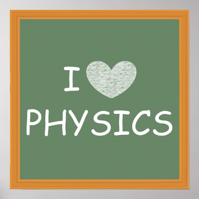 I Love Physics Poster (Front)