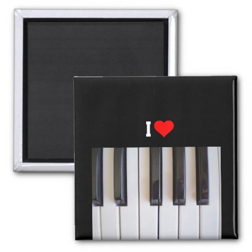 I Love Piano colorful popular design Magnet