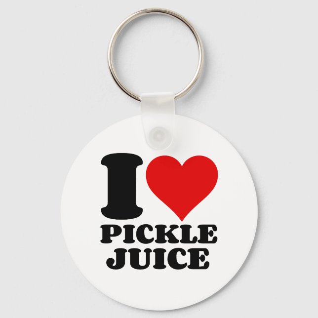 I LOVE PICKLE JUICE KEYCHAIN (Front)