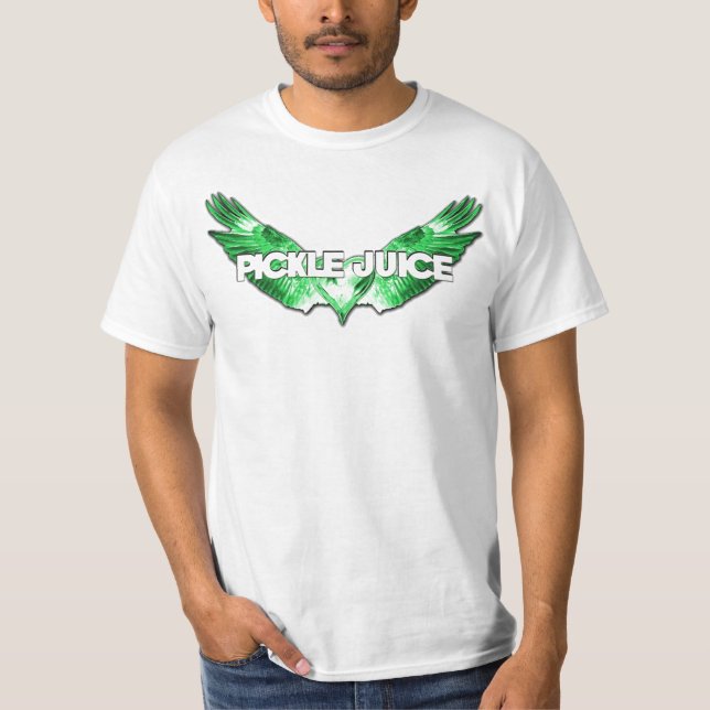 I Love Pickle Juice Wing Heart T-Shirt (Front)