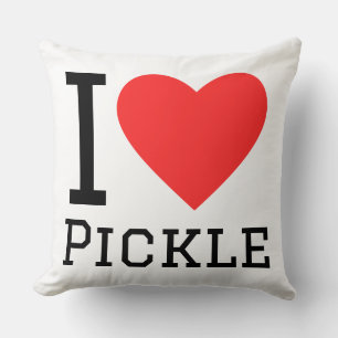 I love pickle throw pillow