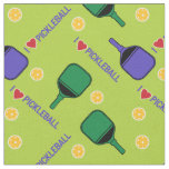 I love pickleball fresh green custom size fabric