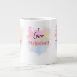 I Love Pickleball Giant Coffee Mug