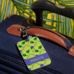 I love Pickleball green Luggage Tag<br><div class="desc">I love pickleball on bright green background. Perfect as a gift for pickleball player. Luggage Tag with fresh green pickleball motif with custom name

Happy wearing /using  and best wishes for your future games!</div>