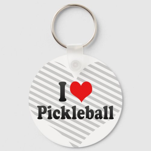 I love Pickleball Keychain