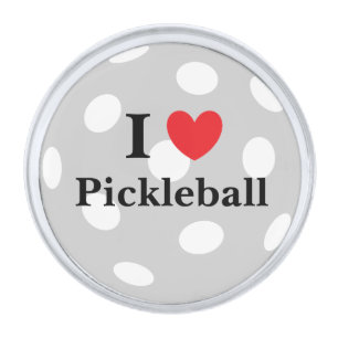"I Love Pickleball" Lapel Pin