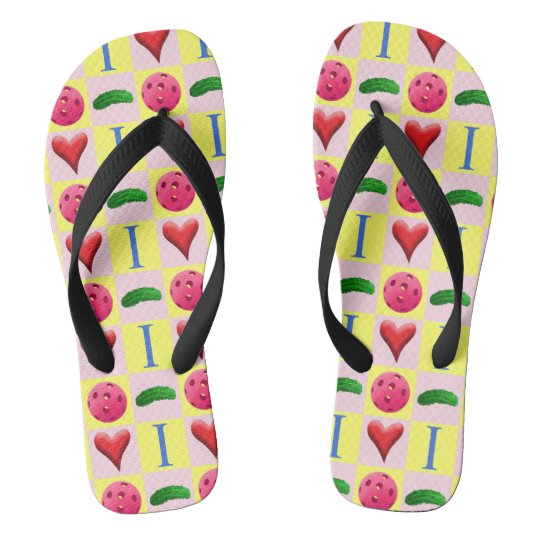 love pink flip flops