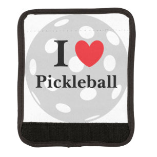 "I Love Pickleball" Luggage Handle Wrap