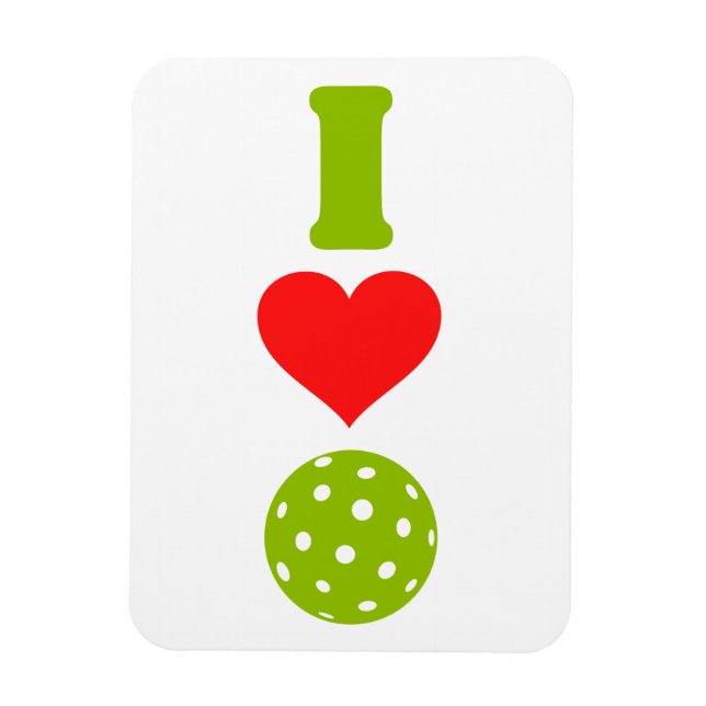 I love pickleball magnet (Vertical)