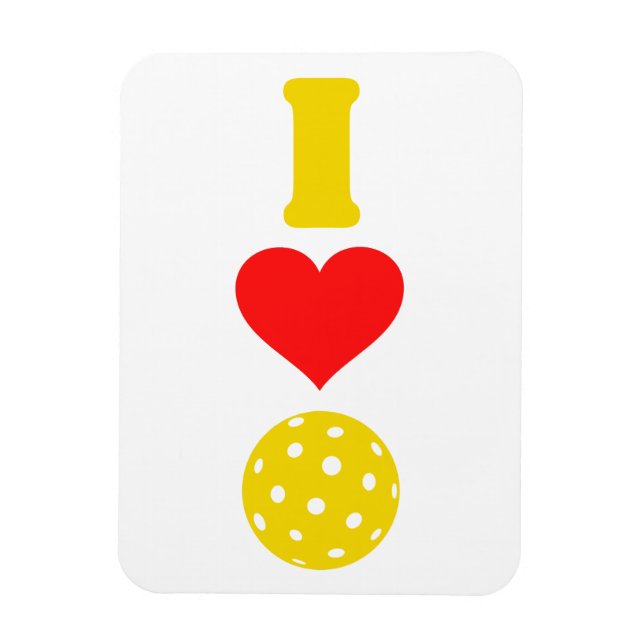 I love pickleball magnet (Vertical)