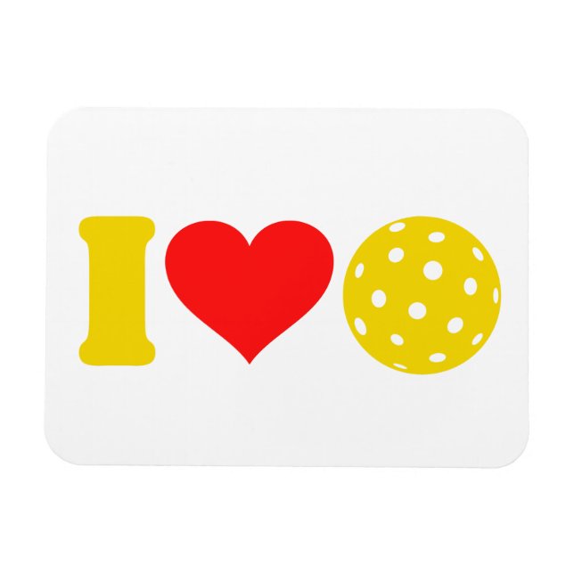 I love pickleball  magnet (Horizontal)