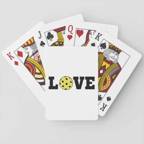 I Love Pickleball Playing Cards