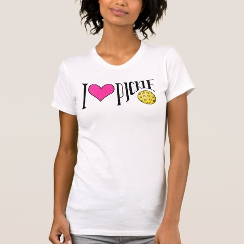 I Love Pickleball T_Shirt by Deb Jeffrey