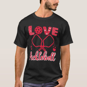 I Love Pickleball Valentine's Day I Heart Pickleba T-Shirt