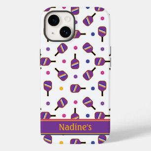 I love Pickleball white Iphone 14 Case-Mate iPhon Case