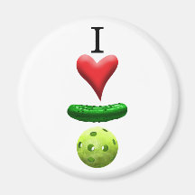 I Love Pickleball - White -