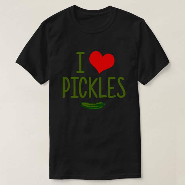 I Love Pickles! Classic T-Shirt (Design Front)