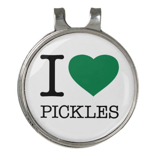 I LOVE PICKLES GOLF HAT CLIP