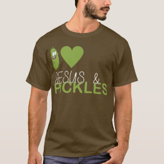 I Love Pickles & Jesus, Pickle Vegetable Farming V T-Shirt